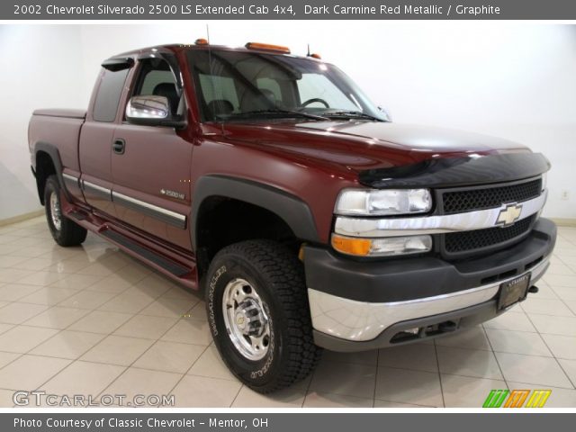 2002 Chevrolet Silverado 2500 LS Extended Cab 4x4 in Dark Carmine Red Metallic