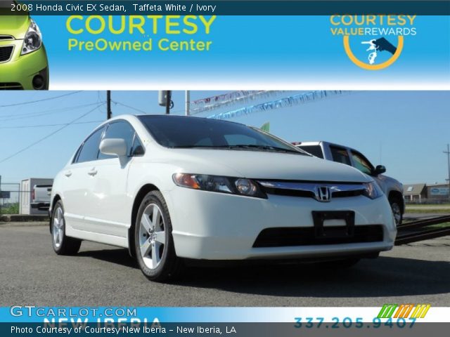 2008 Honda Civic EX Sedan in Taffeta White