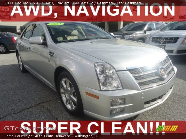 2011 Cadillac STS 4 V6 AWD in Radiant Silver Metallic