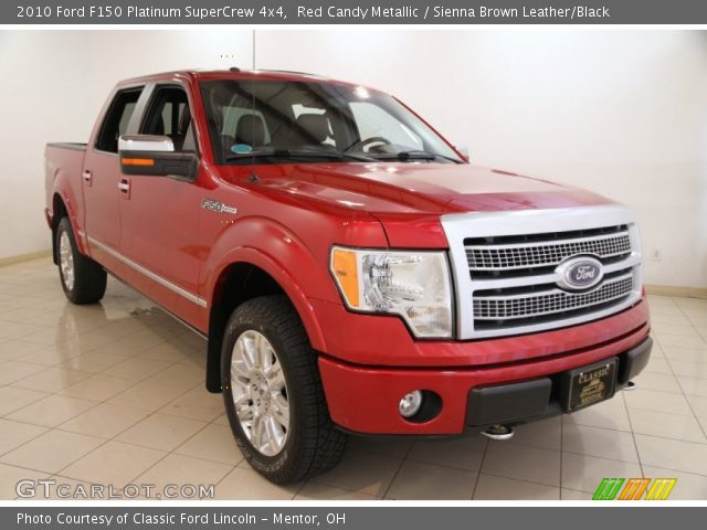 2010 Ford F150 Platinum SuperCrew 4x4 in Red Candy Metallic