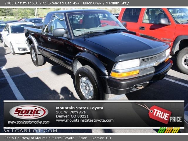 2003 Chevrolet S10 ZR2 Extended Cab 4x4 in Black Onyx