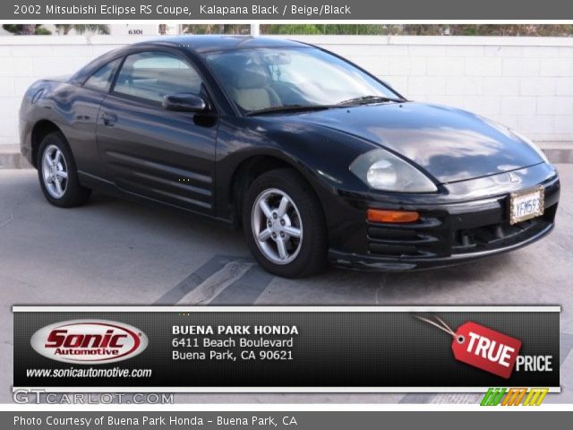 2002 Mitsubishi Eclipse RS Coupe in Kalapana Black