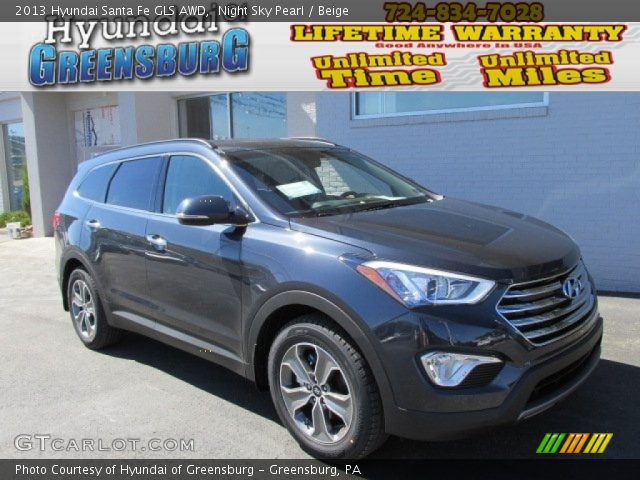 2013 Hyundai Santa Fe GLS AWD in Night Sky Pearl