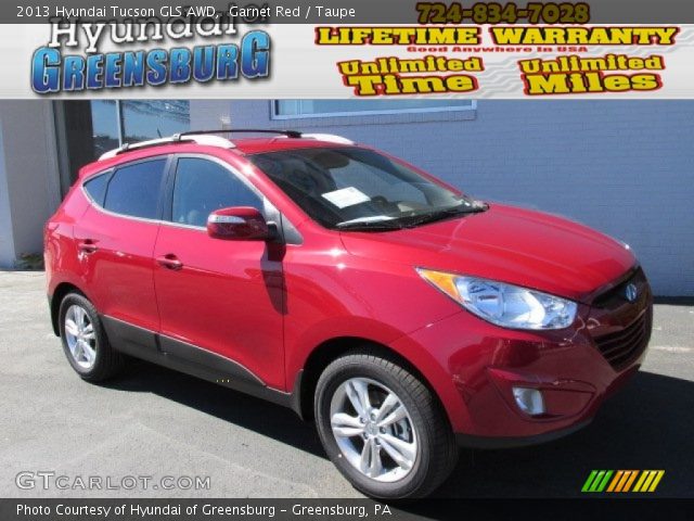2013 Hyundai Tucson GLS AWD in Garnet Red