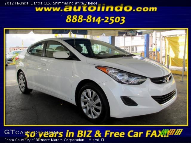 2012 Hyundai Elantra GLS in Shimmering White