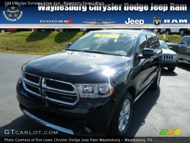 2011 Dodge Durango Crew 4x4 in Blackberry Pearl