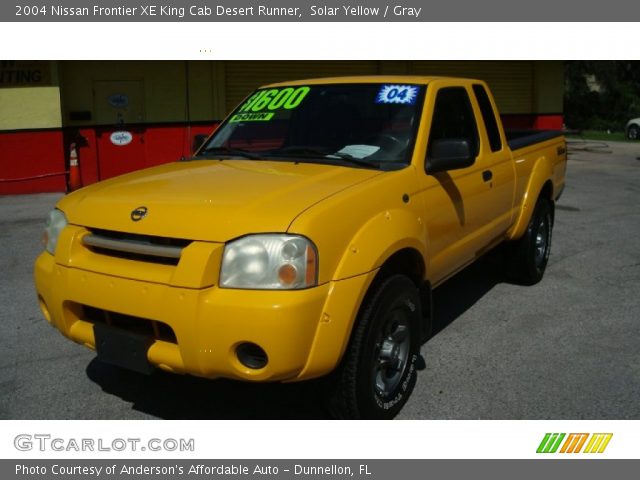 2004 Nissan Frontier XE King Cab Desert Runner in Solar Yellow