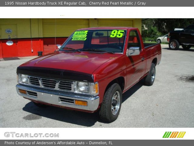 1995 Nissan Hardbody Truck XE Regular Cab in Cherry Red Pearl Metallic