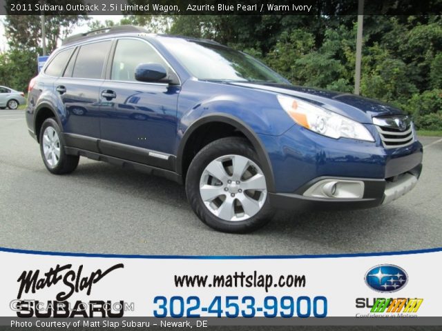 2011 Subaru Outback 2.5i Limited Wagon in Azurite Blue Pearl