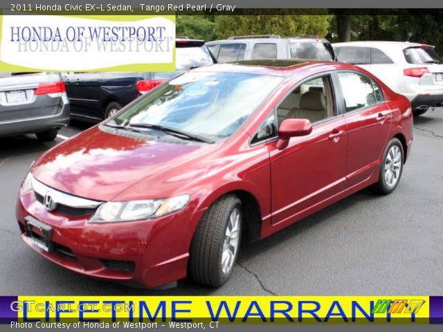 2011 Honda Civic EX-L Sedan in Tango Red Pearl