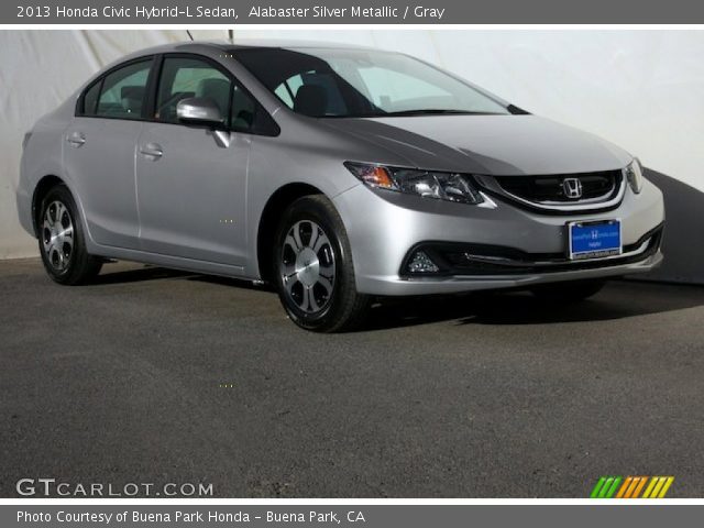 2013 Honda Civic Hybrid-L Sedan in Alabaster Silver Metallic