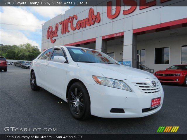 2008 Toyota Camry LE V6 in Super White
