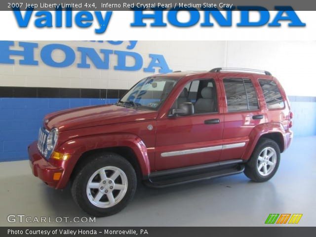 2007 Jeep Liberty Limited 4x4 in Inferno Red Crystal Pearl