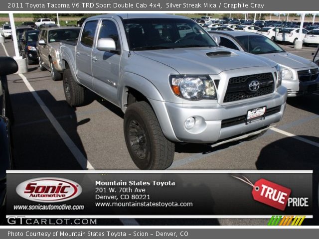 2011 Toyota Tacoma V6 TRD Sport Double Cab 4x4 in Silver Streak Mica