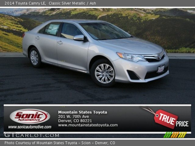 2014 Toyota Camry LE in Classic Silver Metallic