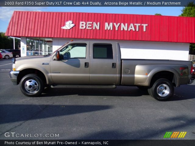 2003 Ford F350 Super Duty XLT Crew Cab 4x4 Dually in Arizona Beige Metallic