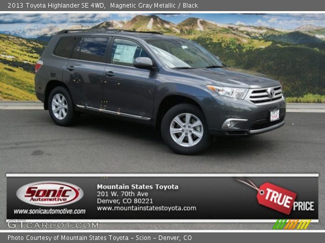 2013 Toyota Highlander SE 4WD in Magnetic Gray Metallic