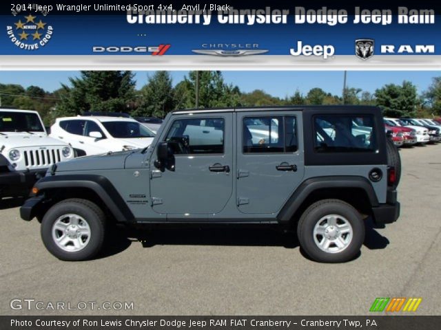 2014 Jeep Wrangler Unlimited Sport 4x4 in Anvil