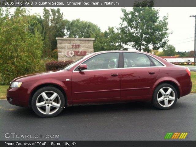 2005 Audi A4 3.0 quattro Sedan in Crimson Red Pearl