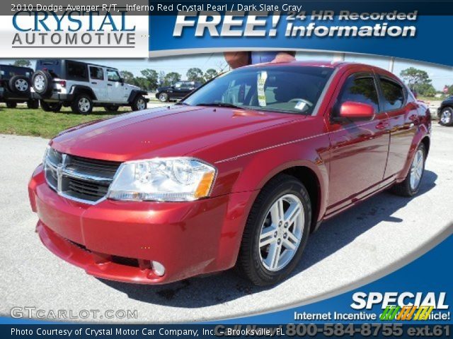 2010 Dodge Avenger R/T in Inferno Red Crystal Pearl