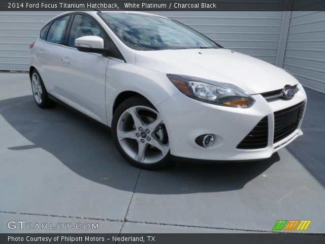 2014 Ford Focus Titanium Hatchback in White Platinum