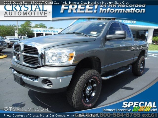 2008 Dodge Ram 2500 SLT Quad Cab 4x4 in Mineral Gray Metallic