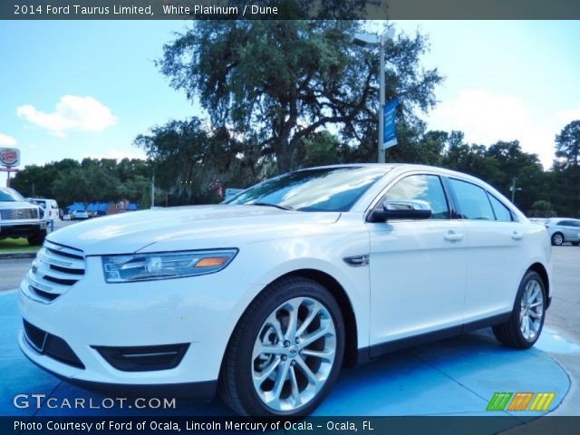 2014 Ford Taurus Limited in White Platinum