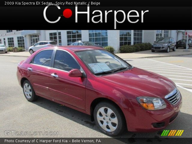 2009 Kia Spectra EX Sedan in Spicy Red Metallic