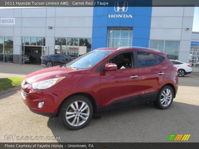 2011 Hyundai Tucson Limited AWD in Garnet Red