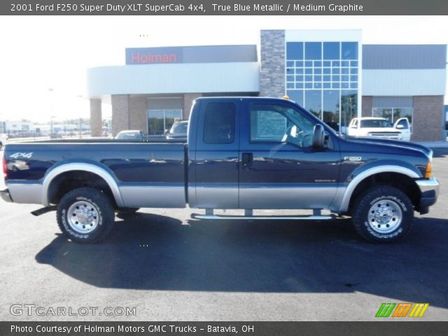 2001 Ford F250 Super Duty XLT SuperCab 4x4 in True Blue Metallic