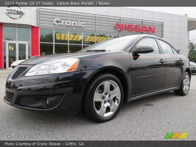 2010 Pontiac G6 GT Sedan in Carbon Black Metallic
