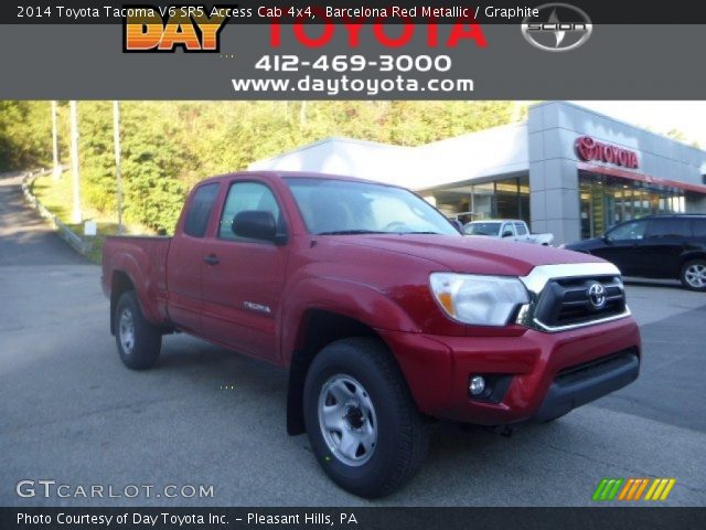 2014 Toyota Tacoma V6 SR5 Access Cab 4x4 in Barcelona Red Metallic