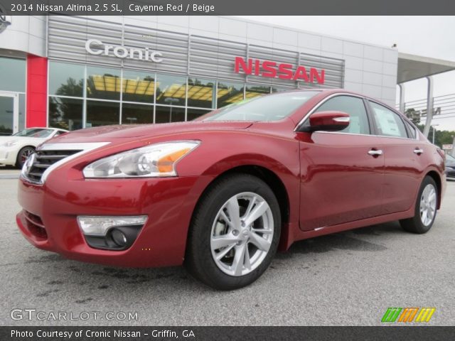 2014 Nissan Altima 2.5 SL in Cayenne Red