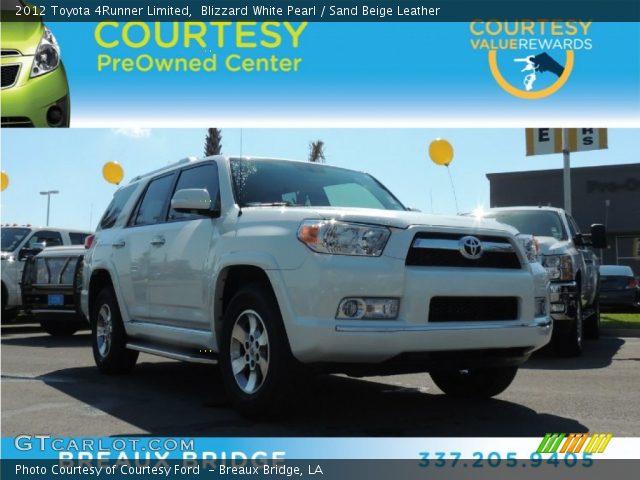 2012 Toyota 4Runner Limited in Blizzard White Pearl