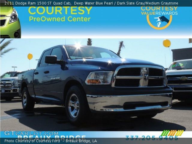 2011 Dodge Ram 1500 ST Quad Cab in Deep Water Blue Pearl