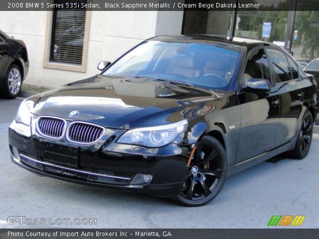 2008 BMW 5 Series 535i Sedan in Black Sapphire Metallic