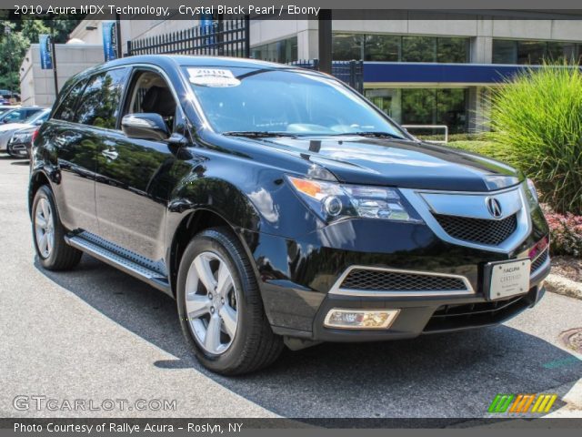 2010 Acura MDX Technology in Crystal Black Pearl