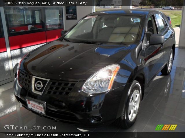 2009 Nissan Rogue S AWD in Wicked Black