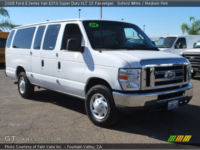 2008 Ford E Series Van E350 Super Duty XLT 15 Passenger in Oxford White