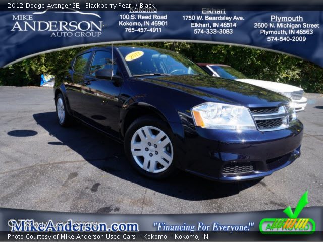 2012 Dodge Avenger SE in Blackberry Pearl