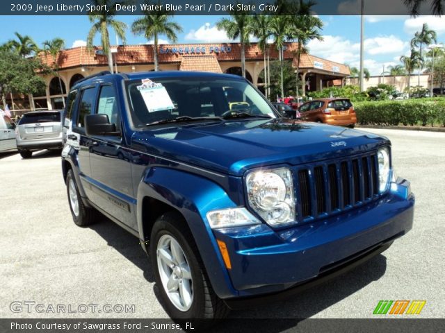 2009 Jeep Liberty Sport in Deep Water Blue Pearl