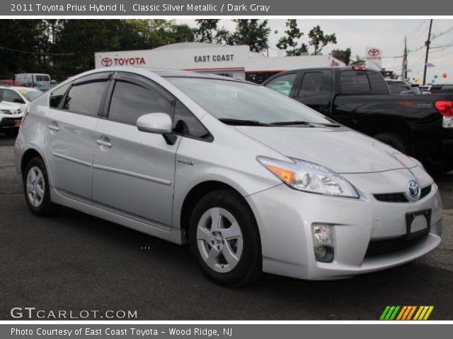 2011 Toyota Prius Hybrid II in Classic Silver Metallic