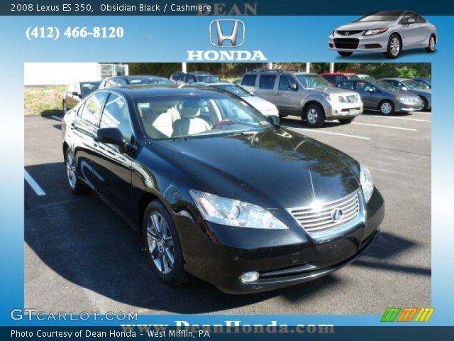 2008 Lexus ES 350 in Obsidian Black