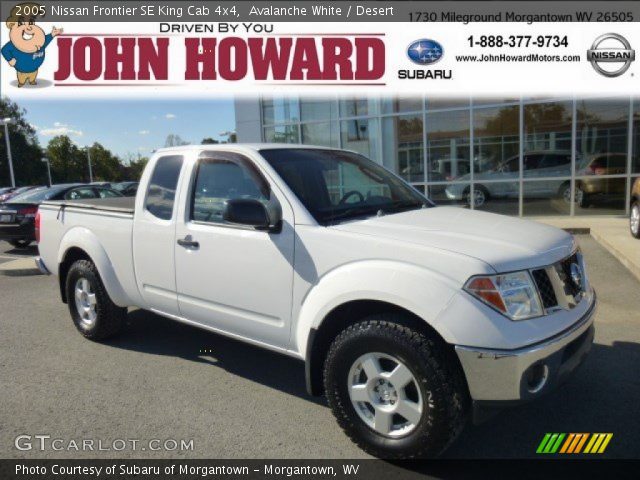 2005 Nissan Frontier SE King Cab 4x4 in Avalanche White