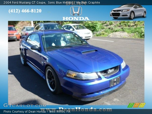 2004 Ford Mustang GT Coupe in Sonic Blue Metallic