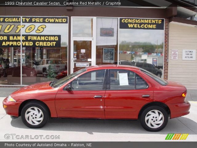 1999 Chevrolet Cavalier Sedan in Cayenne Red Metallic