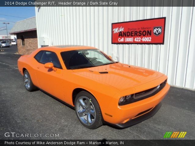 2014 Dodge Challenger R/T in Header Orange