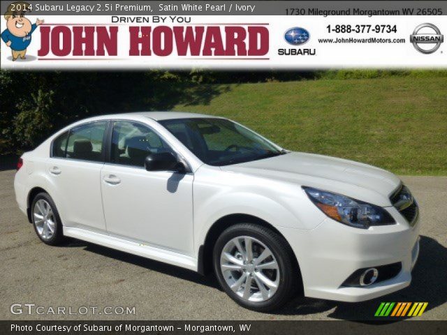 2014 Subaru Legacy 2.5i Premium in Satin White Pearl