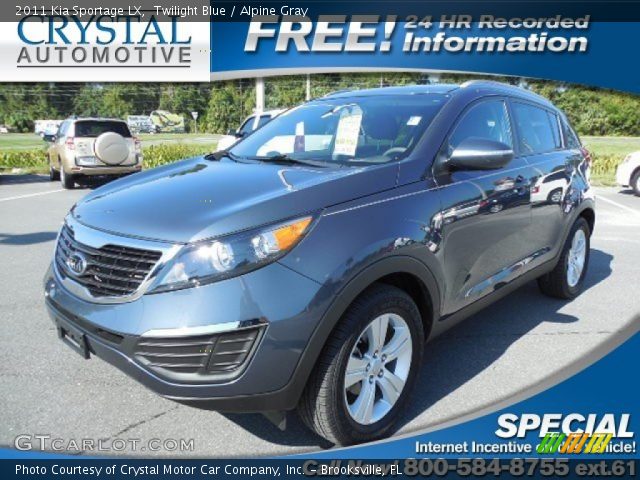 2011 Kia Sportage LX in Twilight Blue