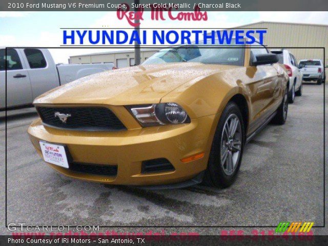 2010 Ford Mustang V6 Premium Coupe in Sunset Gold Metallic